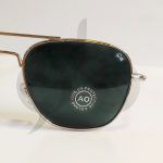 سایز 56 عینک آفتابی فلزی مردانه AmericanOptical آمریکن اپتیکال مدل اسکای مستر فریم خلبانی