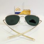 لاکچری عینک آفتابی فلزی مردانه AmericanOptical آمریکن اپتیکال مدل اسکای مستر فریم خلبانی