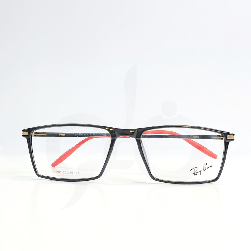جدید عینک کائوچویی زنانه رین بن Rayban فریم مستطیلی مدل T9005
