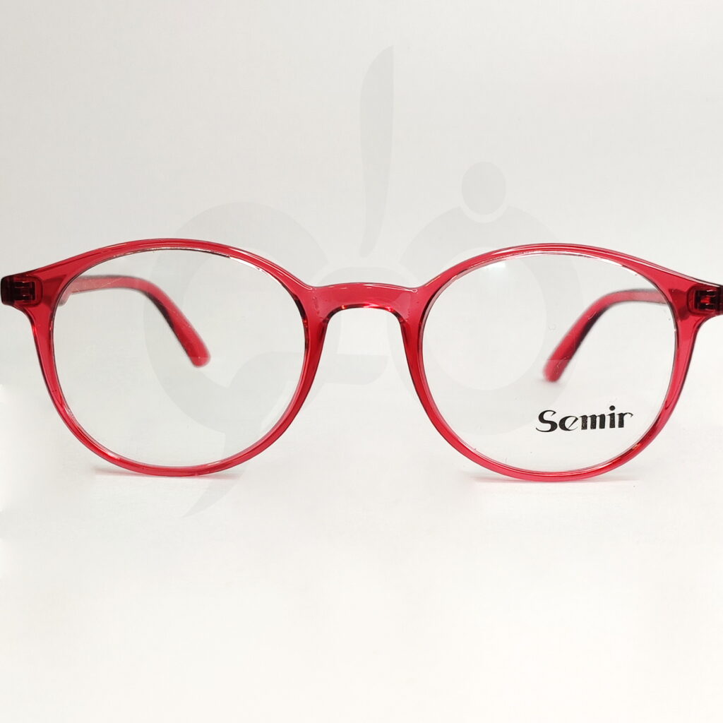 M344 فریم گرد مدل Semir قرمز عینک کائوچویی دخترانه بچگانه سمیر