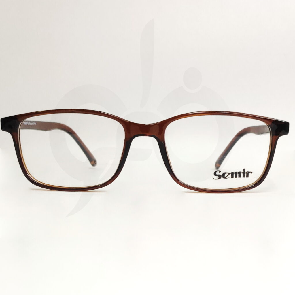 سمیر مدل 1037 فریم مستطیلی و گوشه در semir جدید عینک کائوچویی بچگانه پسرانه