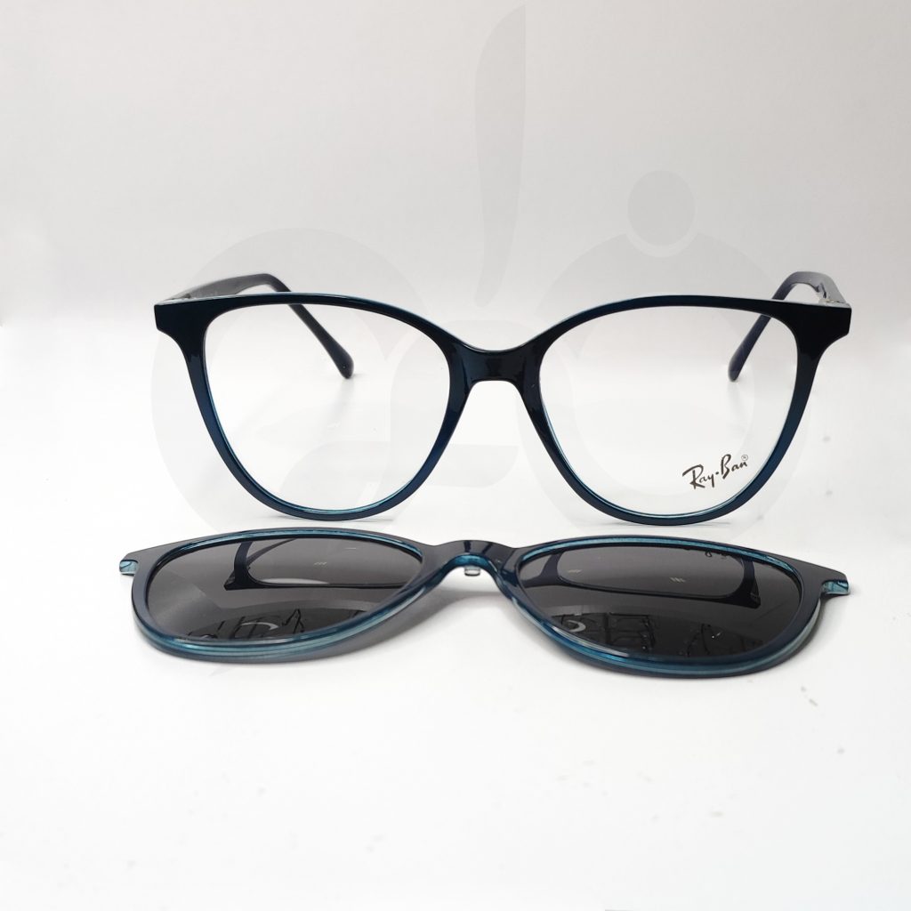 فریم مربعی و گوشه دار مدل 2209 Rayban قیمت عینک طبی کاوردار کائوچویی مردانه ری بن